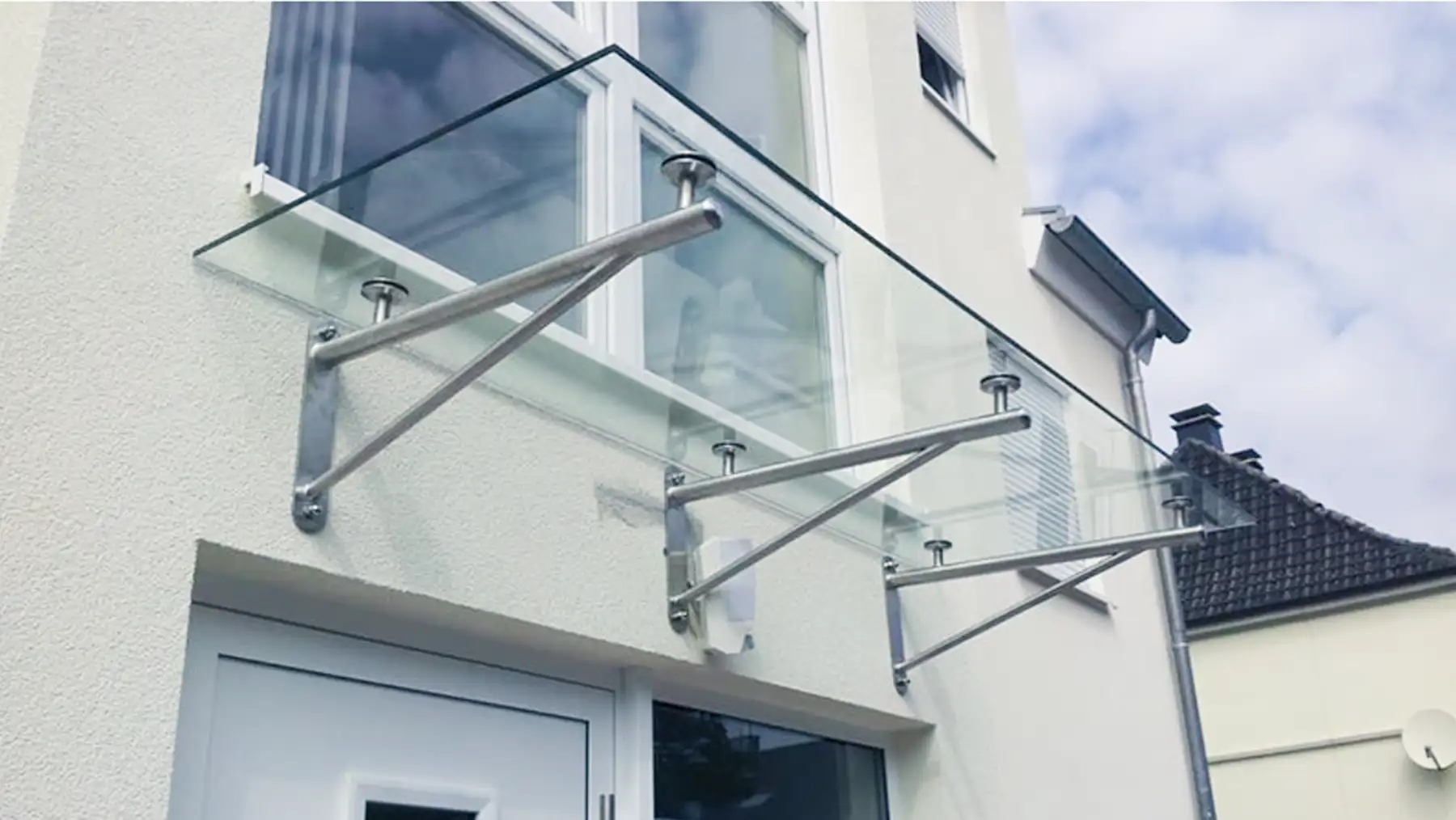Glasüberdachung