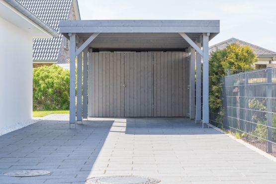 Einzelcarport aus Holz